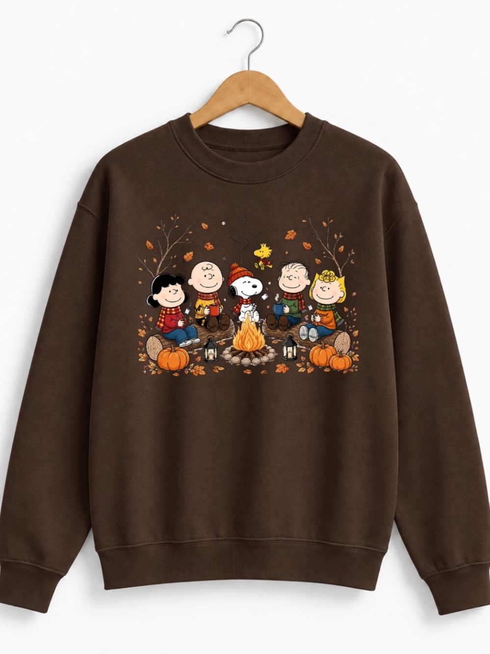 Dark Chocolate Campfire Graphic Sweatshirt